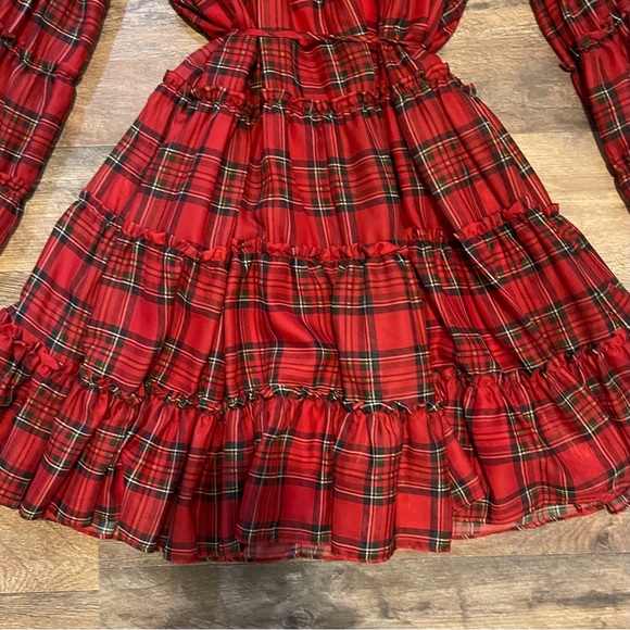 NWT Antonio Melani | Deidre Tartan Plaid Holiday Dress - Picture 8 of 14